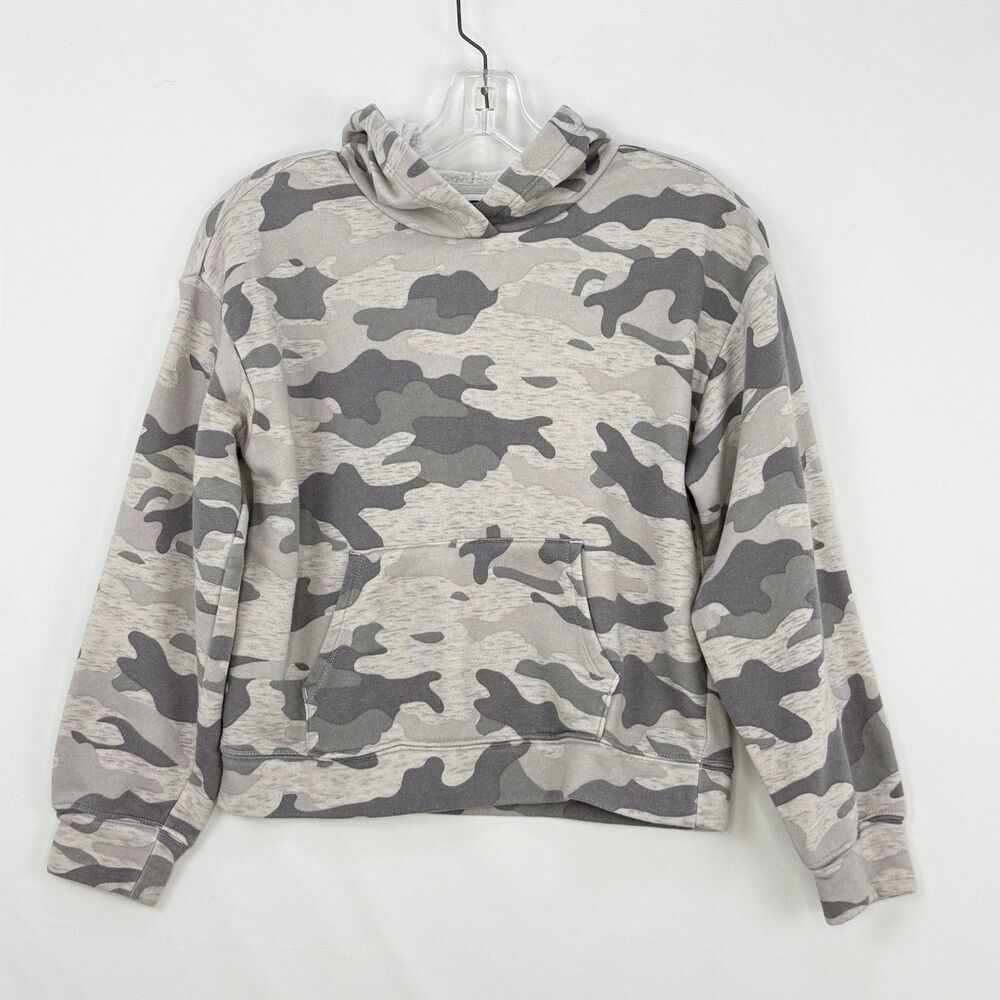 Old Navy Kids Size Large (10-12) Gray Camo Uniform Zip Hoodie